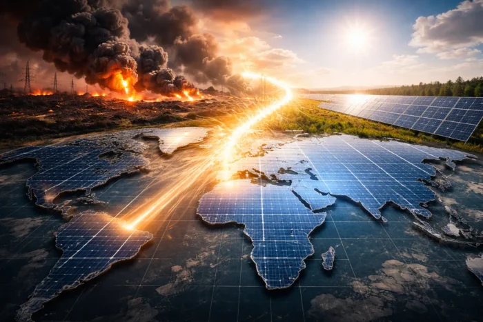 Energia solar e o conflito global