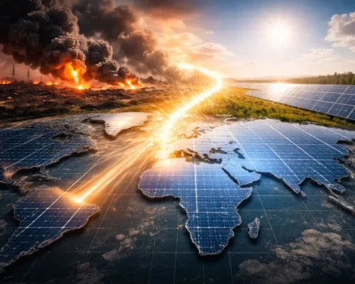 Energia solar e o conflito global