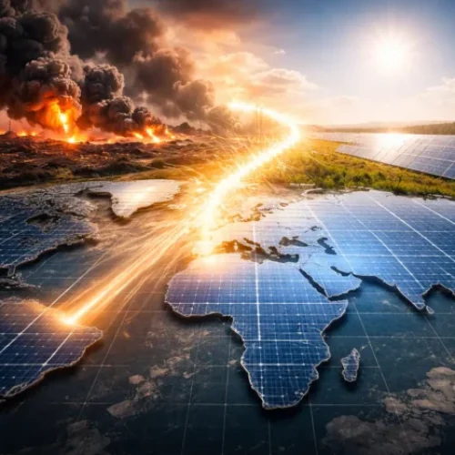 Energia solar e o conflito global